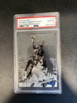 shareef abdur-rahim 1997-98 Ultra Platinum Medallion #37 /100 PSA 8 - Image 1