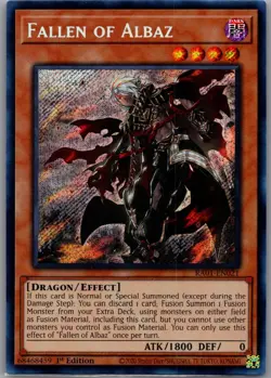 Fallen of Albaz (Secret Rare) RA01-EN021 25th Yu-Gi-Oh 1st Edition LP - Image 1