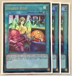 Yugioh! 3x Shared Ride BLGG-EN108 Ultra Rare 1st Ed NM - Image 1