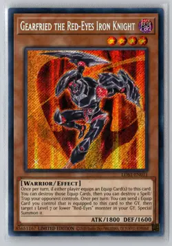 Gearfried the Red-Eyes Iron Knight LDS1-EN011 Yu-Gi-Oh Limited NM - Image 1