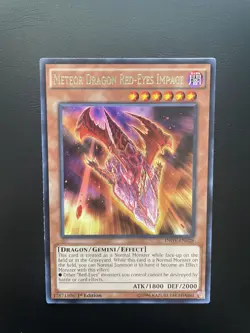 Yugioh Meteor Dragon Red-Eyes Impact INOV-EN028 Rare 1st Edition LP/MP - Image 1