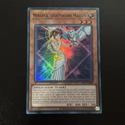 Yugioh Minerva, Lightsworn Maiden Sdli-en002 Realm Of Light Reprint Rare - Image 1