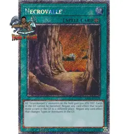 Yugioh! 1x Necrovalley RA04-EN122 Platinum Secret Rare 1st Ed NM - Image 1