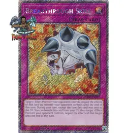 Yugioh! 1x Breakthrough Skill RA04-EN202 Platinum Secret Rare 1st Ed NM - Image 1
