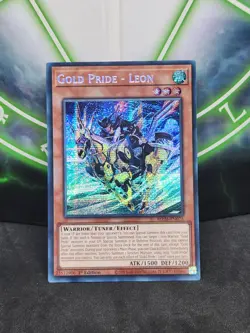 Yugioh Gold Pride - Leon MP24-EN075 Prismatic Secret Rare 1st Edition NM - Image 1