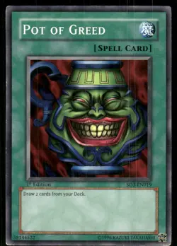 Pot of Greed SD3-EN019 Structure Deck: Blaze of Destruction Yu-Gi-Oh 1st Ed MP - Image 1