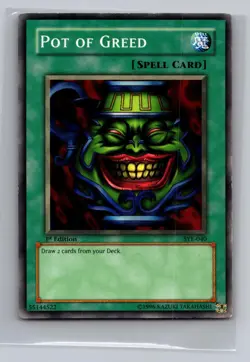 Pot of Greed SYE-040 Common Starter Deck: Yugi Evolution Yu-Gi-Oh 1st Edition MP - Image 1