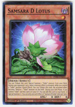Samsara D Lotus PHNI-EN003 Super Rare Phantom Nightmare Yu-Gi-Oh Near Mint - Image 2