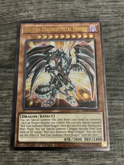 Yugioh! Red-Eyes Darkness Metal Dragon (UTR) UP01-EN002 Ultimate Rare Limited NM - Image 1