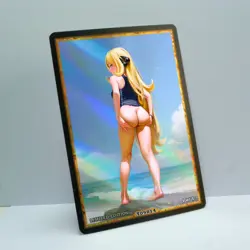 CYNTHIA Waifu Anime Card LIMITED 1/1 Custom TCG Holo Goddess Story ACG T09814 - Image 2