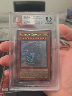 Yu-Gi-Oh! Rainbow Dragon (Ghost Rare) TAEV-EN006 1st Edition BGS 8.5 - Image 2