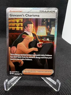 Giovanni’s Charisma 207/165 - SAR - SV151 - Pokemon TCG - Full Art Trainer Card - Image 1
