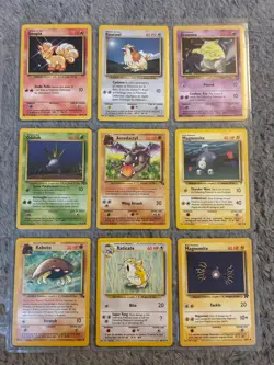 Pokemon Original TCG Cards (Lot of 54 Cards, Rare Aerodactyl Card Included) - Image 1