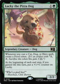 Lucky the Pizza Dog 726 Commander: Marvel Super Heroes MTG NM/M - Image 1