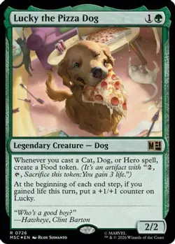 Lucky the Pizza Dog 726 Commander: Marvel Super Heroes MTG NM/M - Image 3