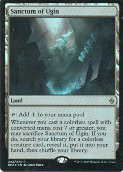 MTG: Battle for Zendikar: Foil Sanctum of Ugin: Lightly Played Condition - Image 1