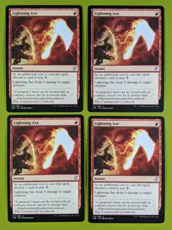 Lightning Axe x4 Time Spiral Remastered 4x Magic the Gathering MTG - Image 1
