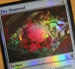X 1 Fire Diamond NM-M FOIL Commander Legends: Battle for Baldur's Gate MTG Magic - Image 1