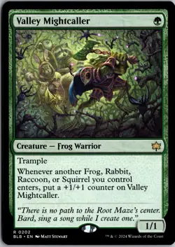 Valley Mightcaller 202 Rare Bloomburrow Magic: The Gathering Near Mint - Image 1