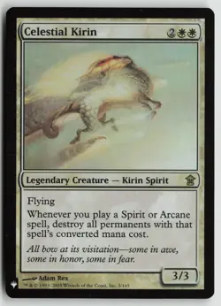 Celestial Kirin Lightly Played Foil 3 The List Reprints Magic: The Gathering - Image 1
