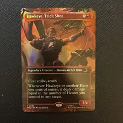Hawkeye, Trick Shot (Borderless) Commander: Marvel Super Heroes Foil - Image 1