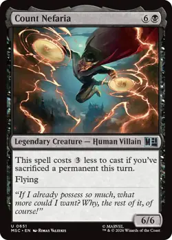 x4 Count Nefaria U MTG Commander: Marvel Super Heroes M/NM, English - Image 1