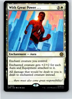 Magic the Gathering With Great Power... Marvel's Spider-Man MTG Free Shipping! - Image 1
