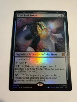 Soul Stone FOIL Marvel's Spider-Man MTG Magic Never Played - Image 1