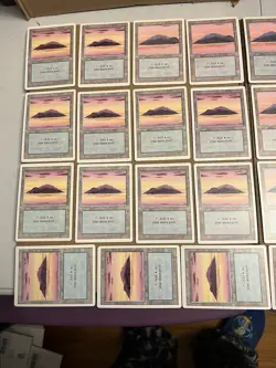 Mtg Revised Islands Lot (41) LP Magic The Gathering - Image 1