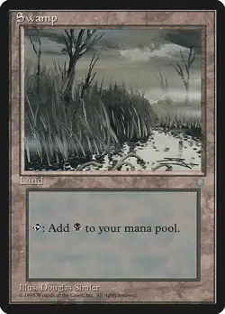 Lot of 20x Swamp #374 - ICE Ice Age Basic Land MTG Magic PL - Image 1
