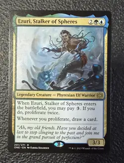 Ezuri, Stalker of Spheres R Phyrexia: All Will Be One 201 NM - Image 1