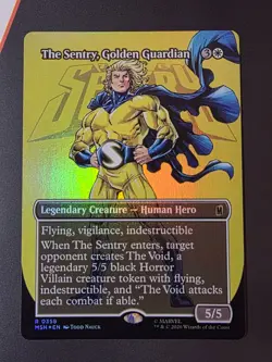 The Sentry Golden Guardian Borderless Foil 358 Marvel Super Heroes MTG - Image 1