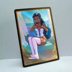 NESSA Waifu Anime Card LIMITED 1/1 Custom TCG Holo Goddess Story ACG T09875 - Image 2