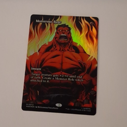 Monstrous Rage Comic Poster FOIL NM Marvel Super Heroes MTG MAGIC THE GATHERING - Image 1