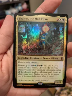 Thanos, the Mad Titan magic the gathering Marvel Super Heroes Foil - Image 1