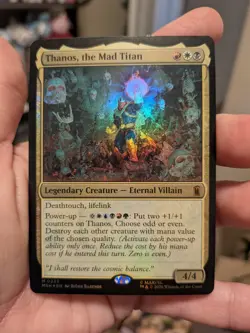 Thanos, the Mad Titan magic the gathering Marvel Super Heroes Foil - Image 2