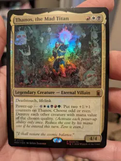 Thanos, the Mad Titan magic the gathering Marvel Super Heroes Foil - Image 3
