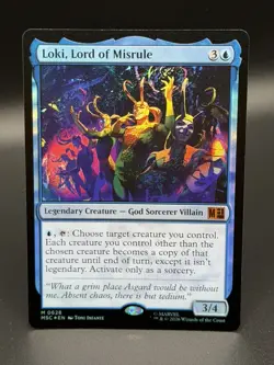 MTG: Marvel Super Heroes Commander ~ Loki, Lord of Misrule (Mythic) FOIL #628 - Image 1