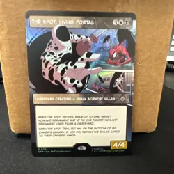 The Spot, Living Portal R 232 Foil Borderless SpiderMan MTG Near Mint ships fast - Image 1