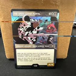 The Spot, Living Portal R 232 Foil Borderless SpiderMan MTG Near Mint ships fast - Image 2
