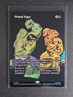 MTG Primal Vigor (Borderless Foil) M 0081 Marvel Universe Eternal-Legal - Image 1