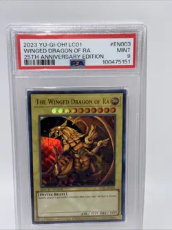 PSA 9 - Yu-Gi-Oh Card - LC01-EN003 - THE WINGED DRAGON OF RA (ultra rare) - MINT - Image 1