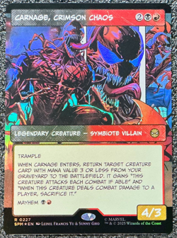 Carnage, Crimson Chaos (Borderless) Foil - Marvel's Spider-Man (SPM) - Image 1