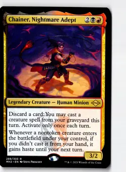 Chainer, Nightmare Adept 289 Rare Modern Horizons 2 Magic: The Gathering LP - Image 1