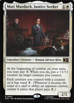 Matt Murdock, Justice Seeker 602 Commander: Marvel Super Heroes MTG NM/M - Image 1