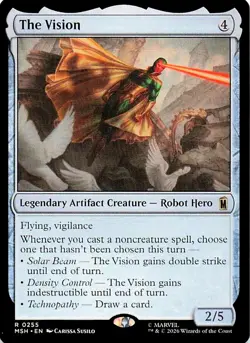 X 1 The Vision NM-M Marvel Super Heroes 255 MTG Magic the Gathering - Image 1