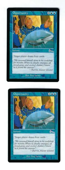 2x Opportunity - Urzas Legacy - Magic The Gathering NM/M (Never Played) - Image 1