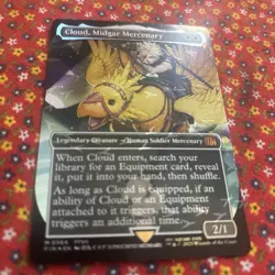 MTG Final Fantasy Cloud, Midgar Mercenary 0564 Borderless Foil Rare - Image 2