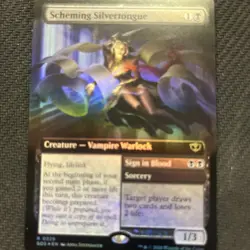 Scheming Silvertongue (Extended Art) Secrets of Strixhaven Foil - Image 1