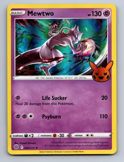 Mewtwo 056/172 Holo Promo Trick or Trade BOOster Pokemon Near Mint - Image 1